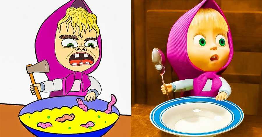 Le sorprendenti scelte di Masha per i pasti